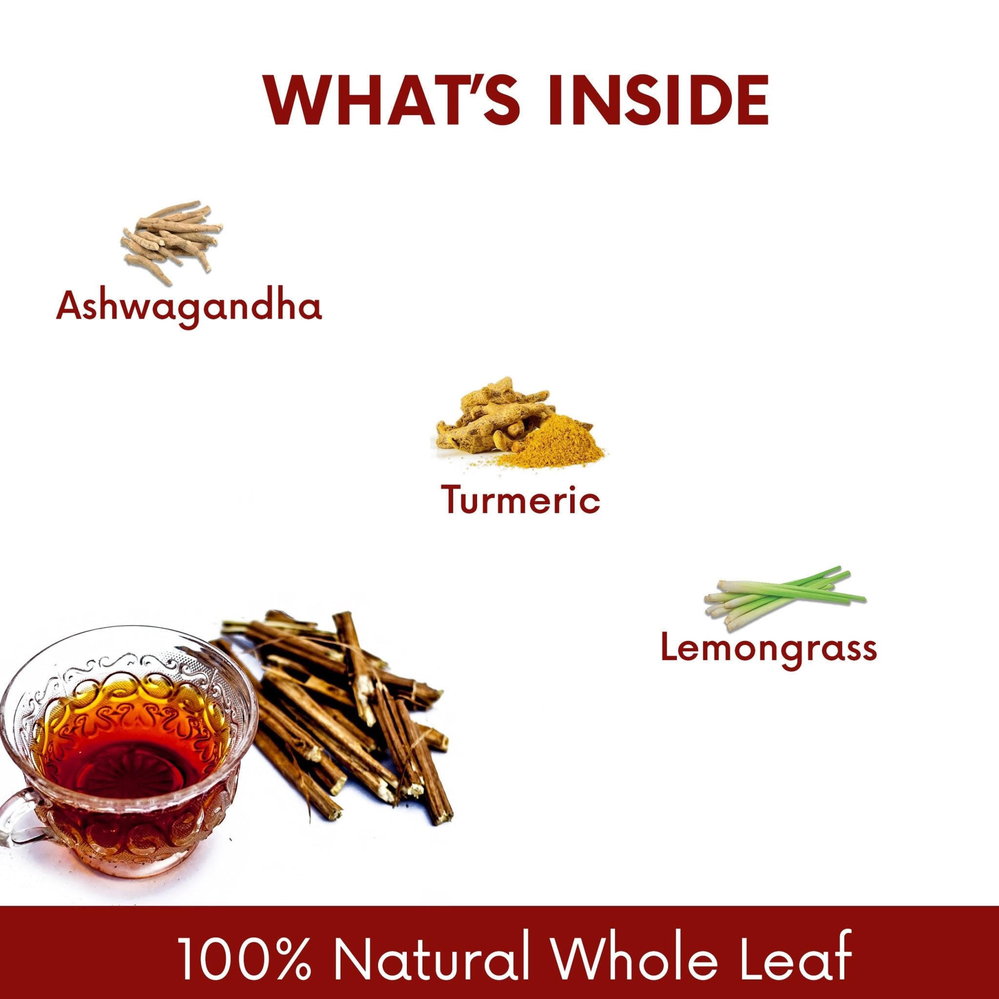 The Tea Ark Ashwagandha, Turmeric Tea, Immunity Booster, Body Detox - Inlife Pharma Private Limited