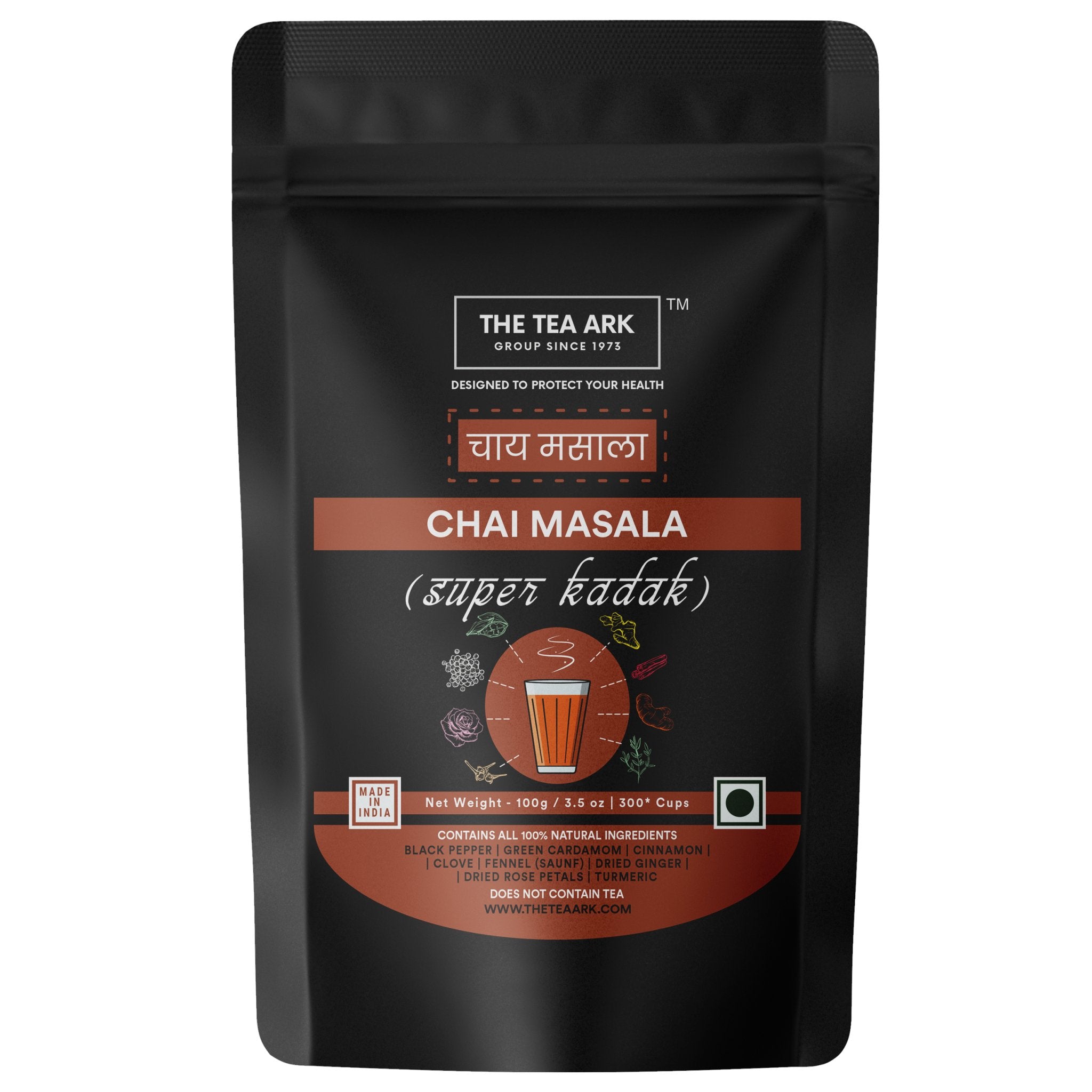 The Tea Ark Chai Masala, Super Kadak, 100g - Inlife Pharma Private Limited