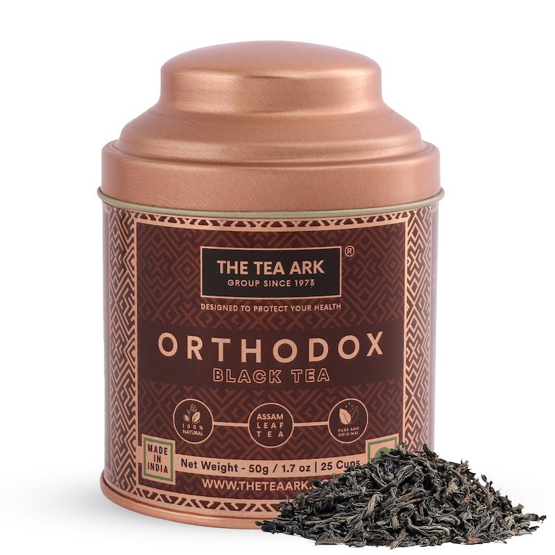 The Tea Ark Delight Gift Box with Orthodox Black Tea & High Grown Long Leaf Green Tea (2 x 50g) Tins - Inlife Pharma Private Limited