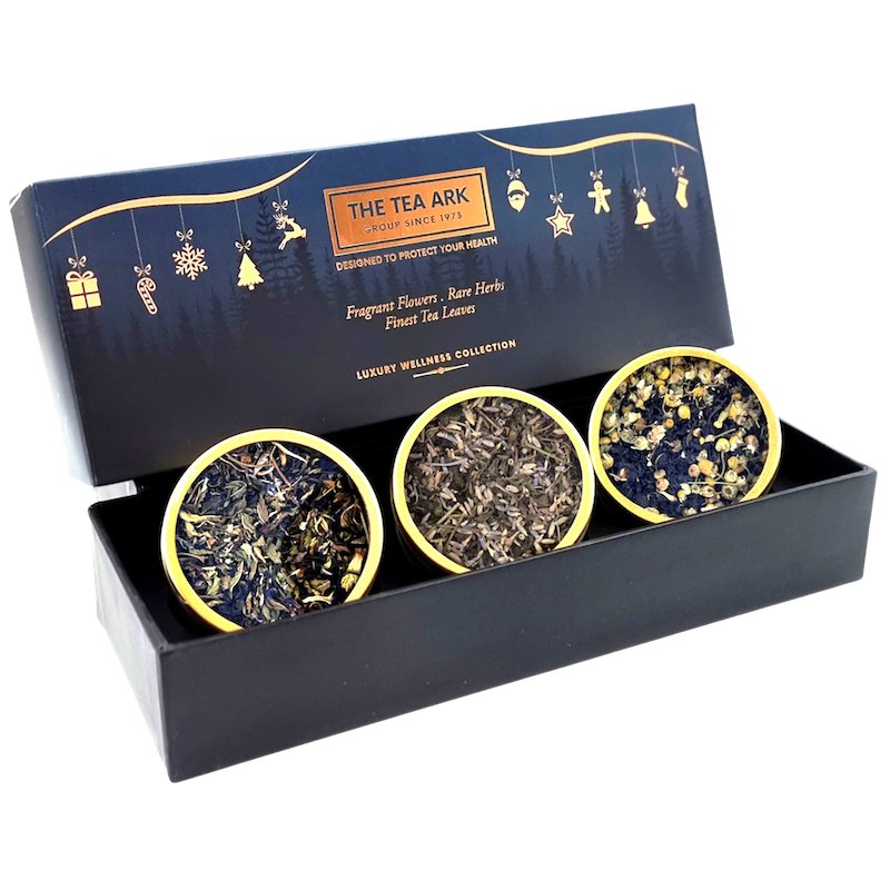 The Tea Ark Privilege Floral Bliss Tea Gift Box with 3 Different Types of Assorted Tea Flavours - Inlife Pharma Private Limited