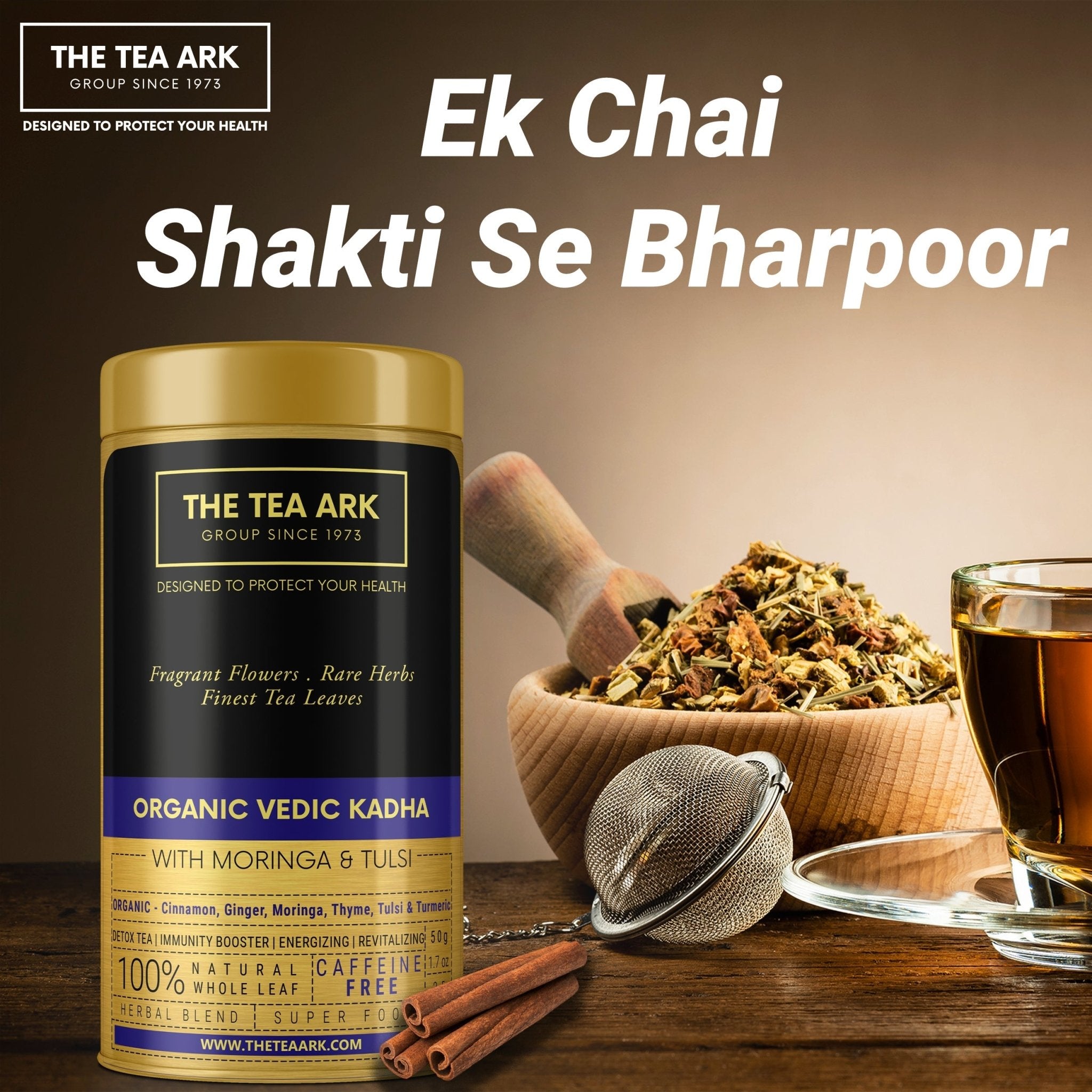The Tea Ark Vedic Kadha Detox Tea with Moringa & Tulsi, Immunity Booster - Inlife Pharma Private Limited
