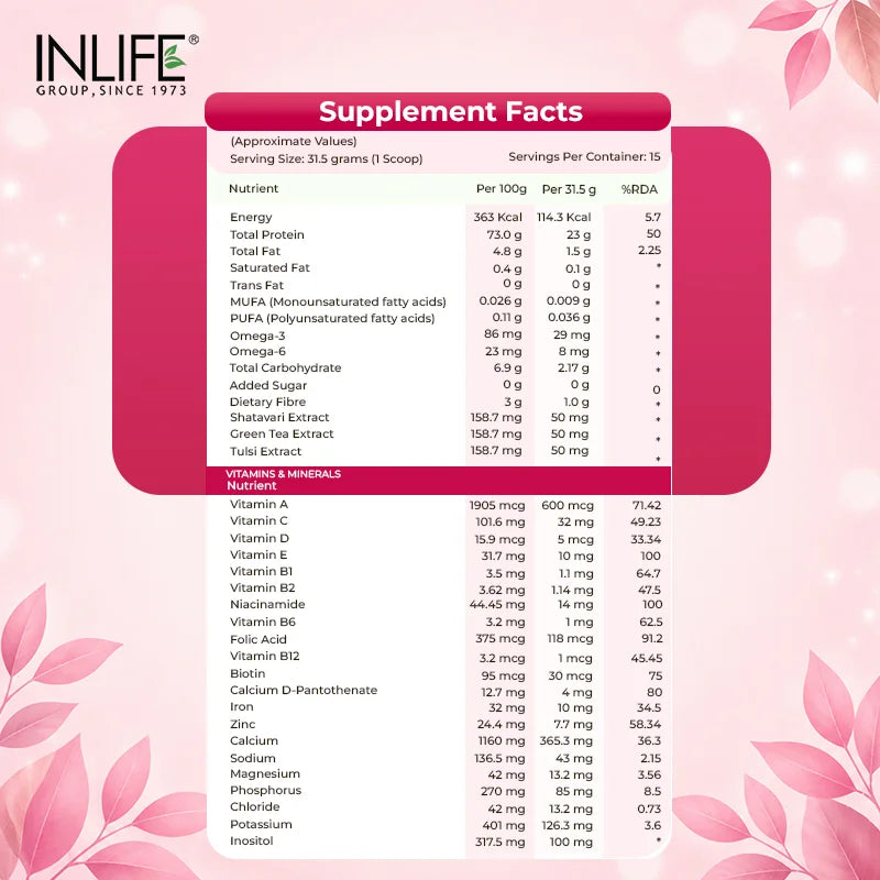 Inlife Whey Protein For Women Powder