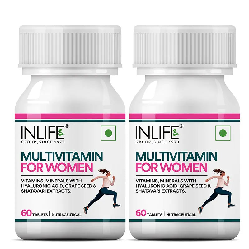 Inlife Multivitamin and Mineral for Women - 60 Tablets | Vegetarian