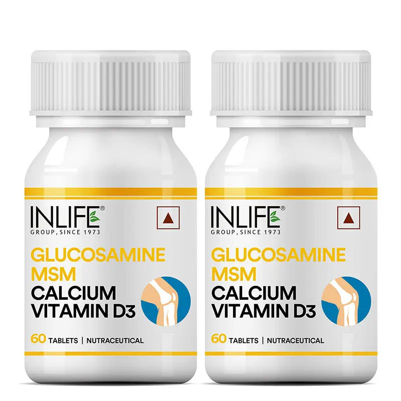 Inlife Glucosamine MSM Calcium Vitamin D3 Supplement | 60 Tablets