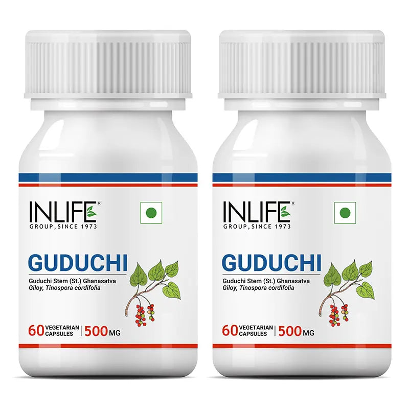 Inlife Guduchi (Giloy) Stem Extract Supplement | 500mg | Veg. Capsules