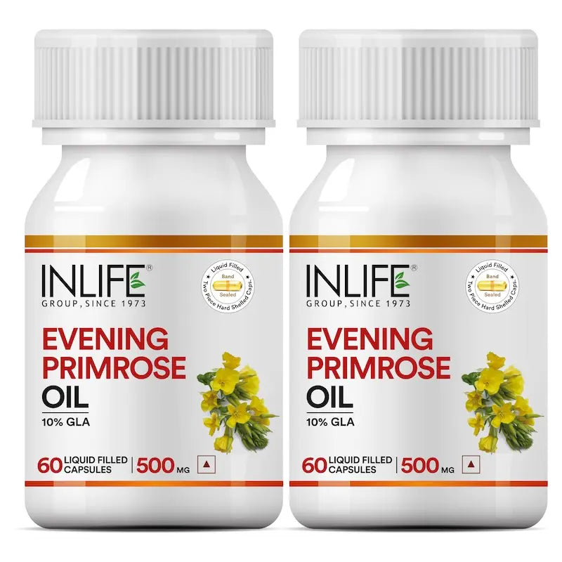 Inlife Evening Primrose Oil Supplement, 500mg |60 Capsules