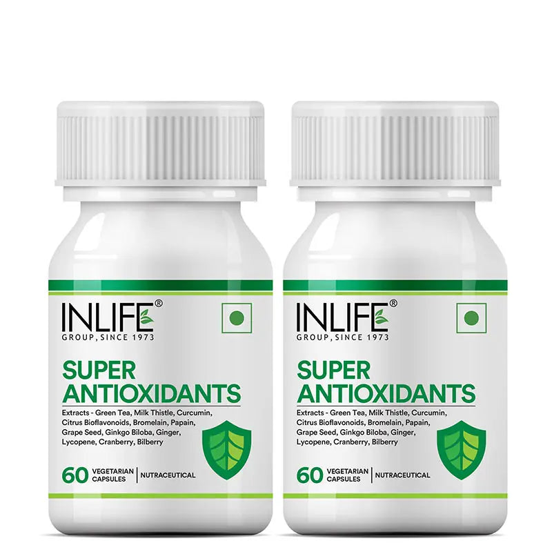 Inlife Super Antioxidants Supplement - 60 Vegetarian Capsules