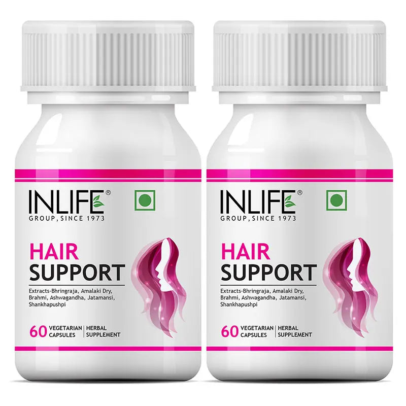 Inlife  Hair Support Supplement | 60 Vegetarian Capsules