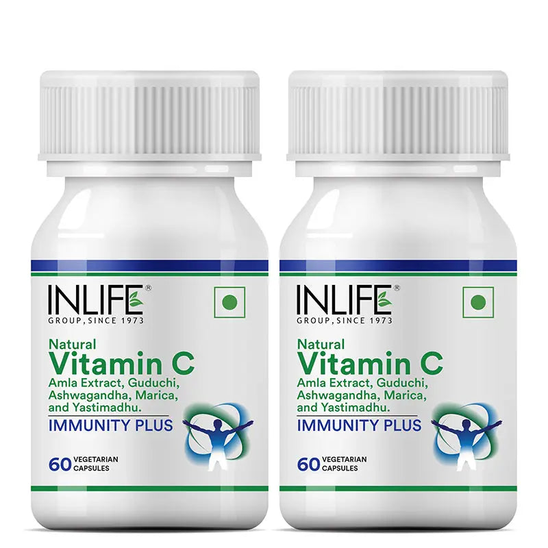 Inlife Immunity Plus Supplement, 500mg | 60 Vegetarian Capsules