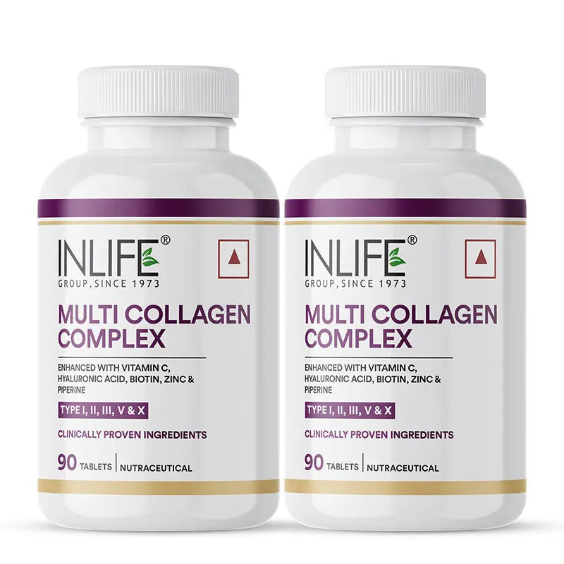 Inlife Multi Collagen Complex Supplement | 90 Tablets