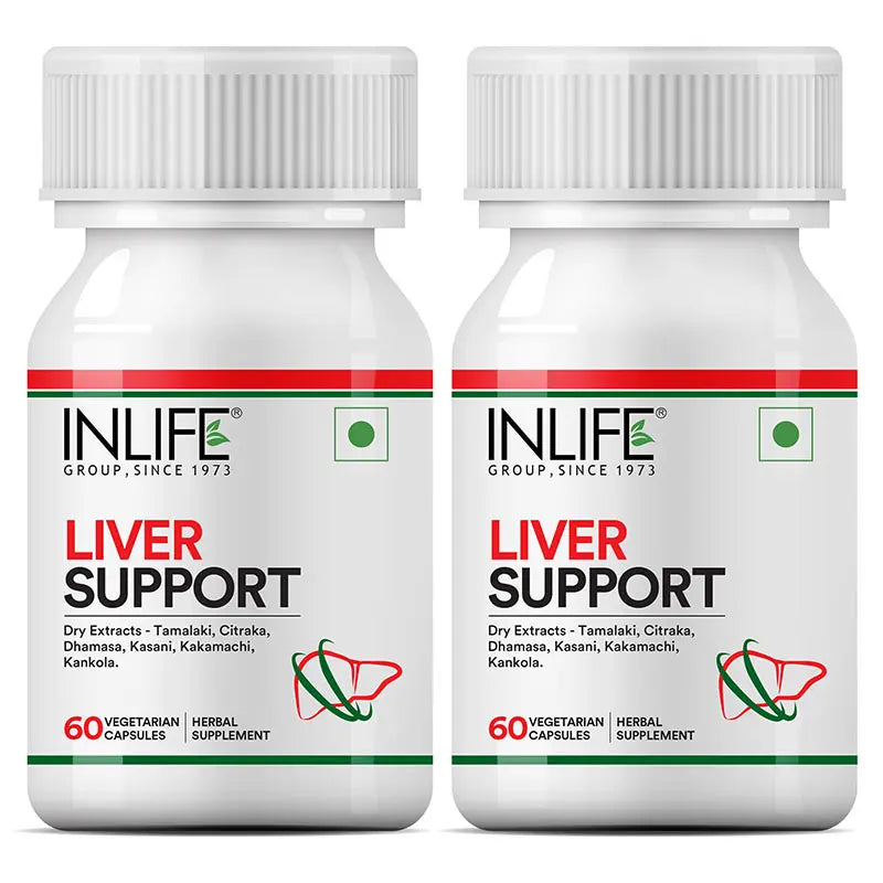 Inlife Liver Support Supplement | 60 Vegetarian Capsules