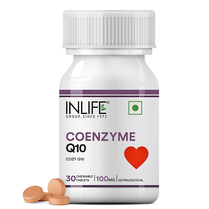 INLIFE Coenzyme Q10 (CoQ10) Ubiquinone Supplement, 100mg (30 Tablets)