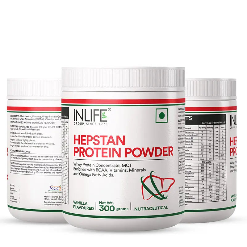 Inlife  Hepstan Protein Powder Supplement | 300g (Vanilla)