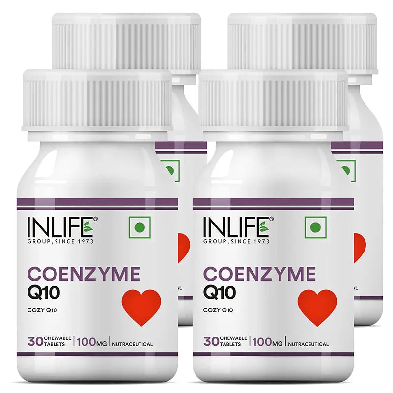 Inlife Coenzyme Q10 (CoQ10) Ubiquinone Supplement | 100mg | 30 Tablets