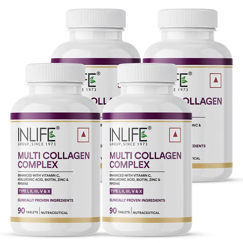 Inlife Multi Collagen Complex Supplement | 90 Tablets