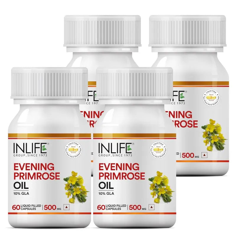 Inlife Evening Primrose Oil Supplement, 500mg |60 Capsules