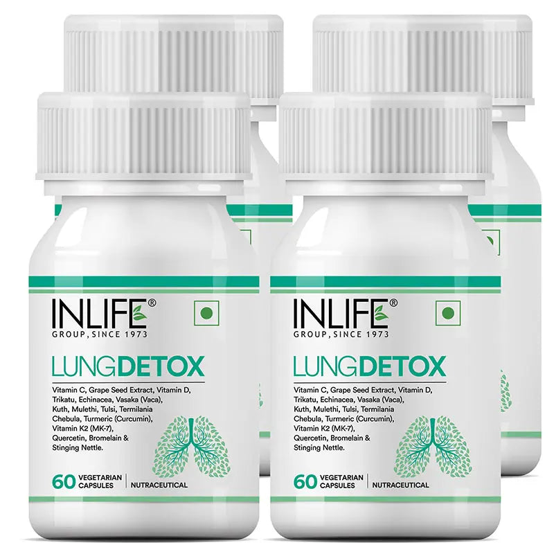 Inlife Lung Detox Supplement | 60 Veg Capsules