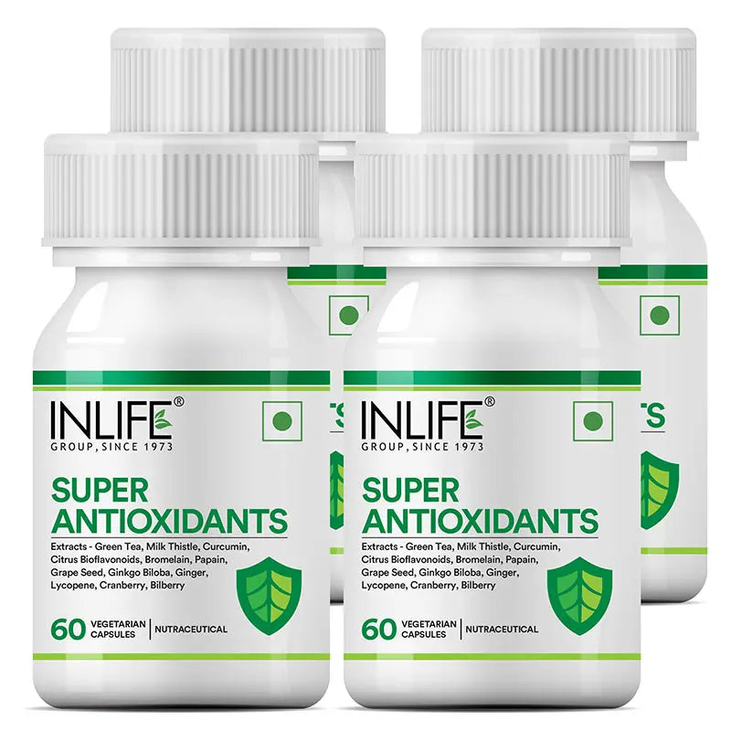 Inlife Super Antioxidants Supplement - 60 Vegetarian Capsules