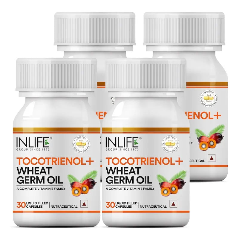 Inlife Tocotrienol Wheat Germ Oil Supplement (30 Capsules) - Vitamin E Family