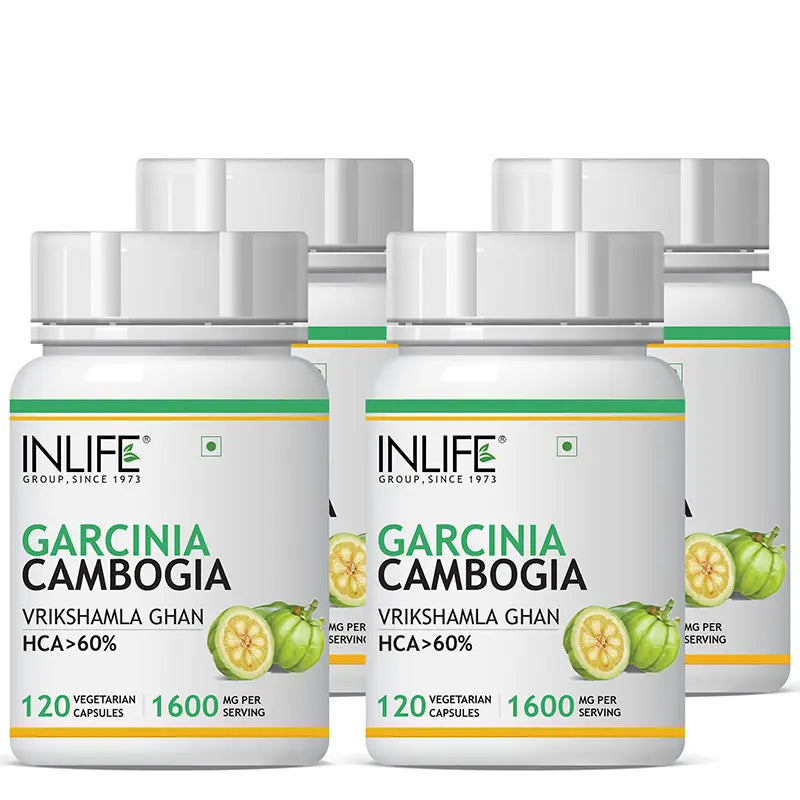 Inlife Garcinia Cambogia Extract Supplement, 1600 mg per serving - 120 Veg. Capsules