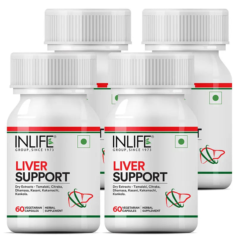 Inlife Liver Support Supplement | 60 Vegetarian Capsules