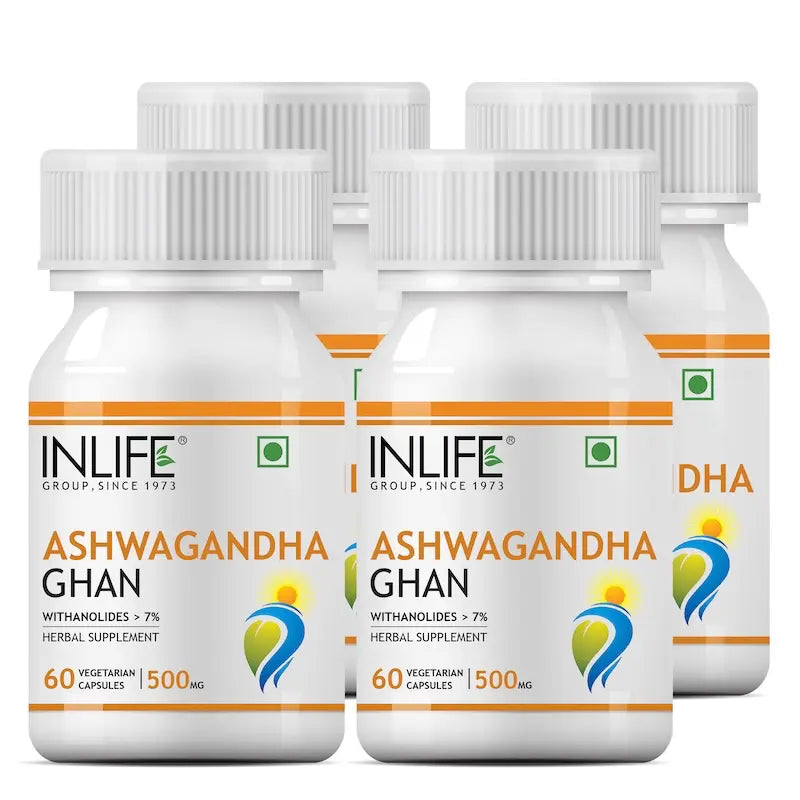 Inlife Ashwagandha Supplement | 60 Veg. Capsules