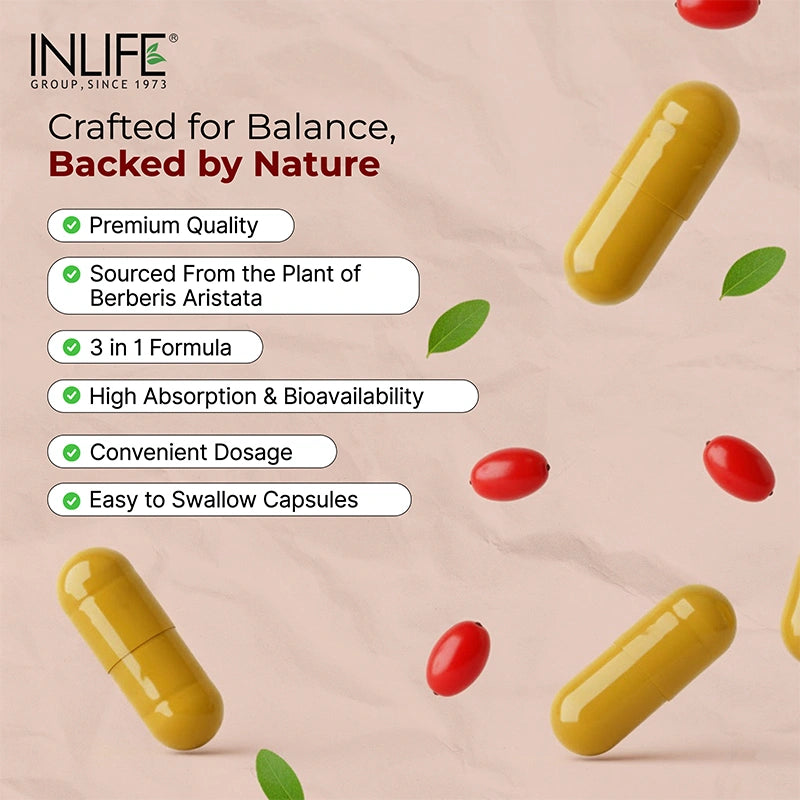 Inlife Berberine HCl 500mg Capsules