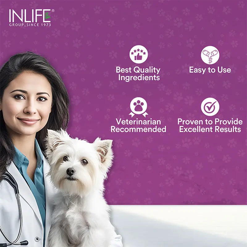 Inlife Milk Thistle Capsules for Dogs & Cats | 400mg | Veg. Capsules