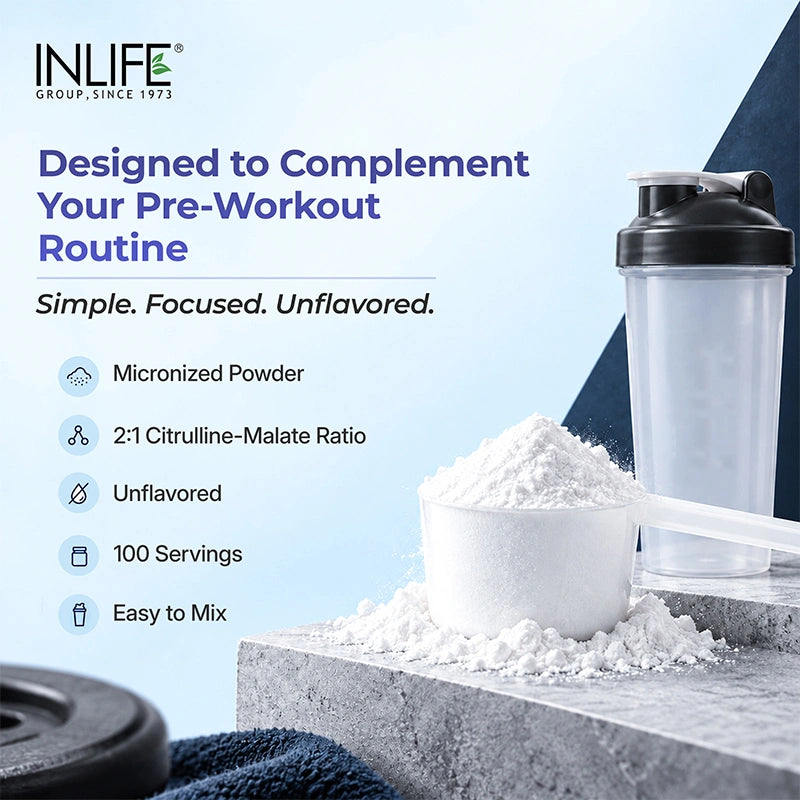 Inlife Citrulline Malate Powder 2:1 Supplement