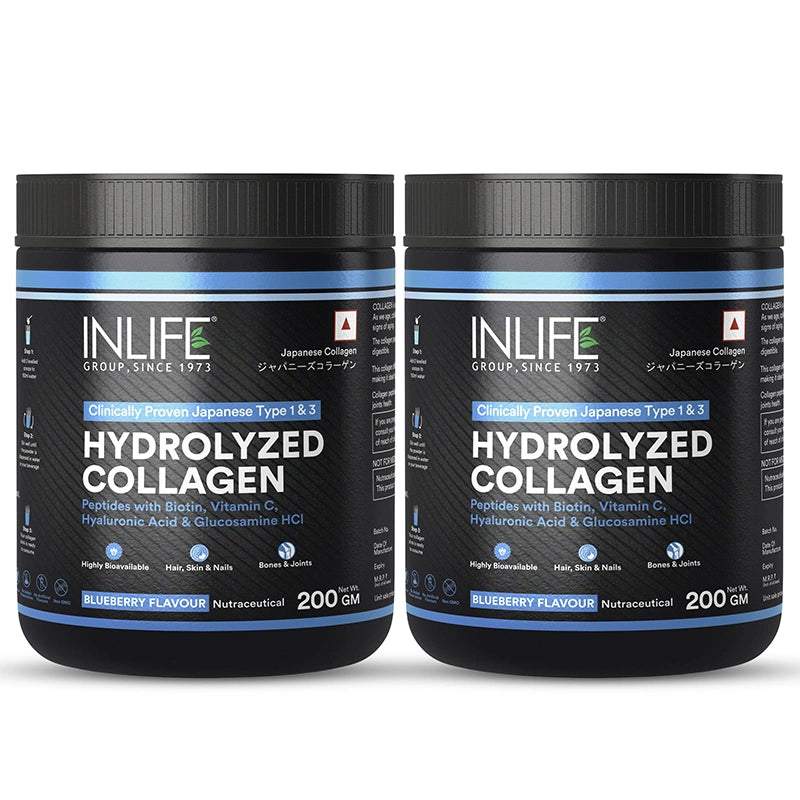Inlife Hydrolysed Japanese Collagen Peptides, Flavored