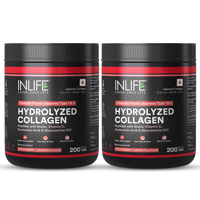 Inlife Hydrolysed Japanese Collagen Peptides, Flavored