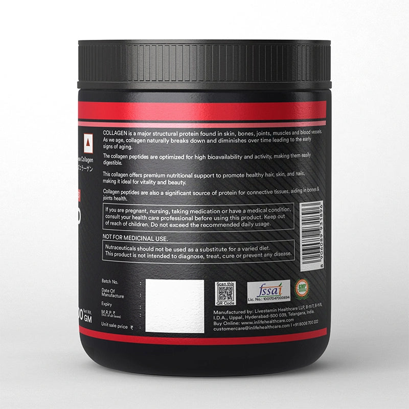 Inlife Hydrolysed Japanese Collagen Peptides, Flavored