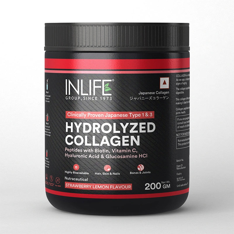 Inlife Hydrolysed Japanese Collagen Peptides, Flavored
