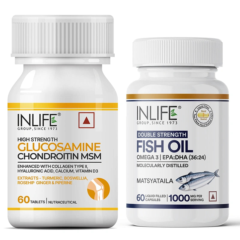Glucosamine + Omega-3 Fish Oil Double Strength Senior Care Range