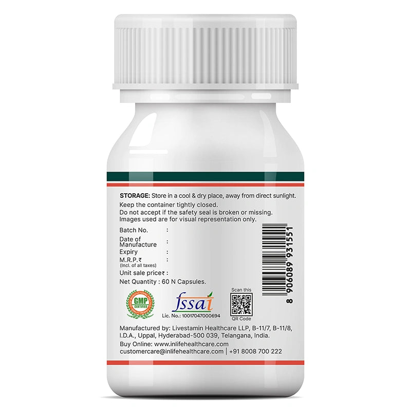 Inlife Coenzyme Q10 Capsules, Enhanced with BioPerine®