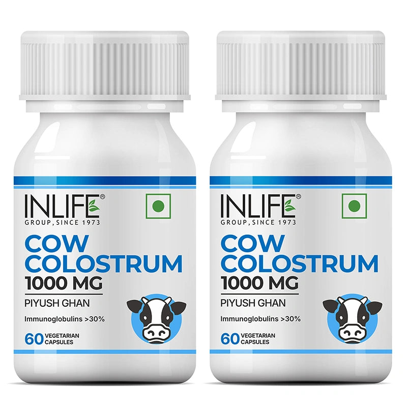 Inlife Cow Colostrum 1000 mg Veg. Capsules