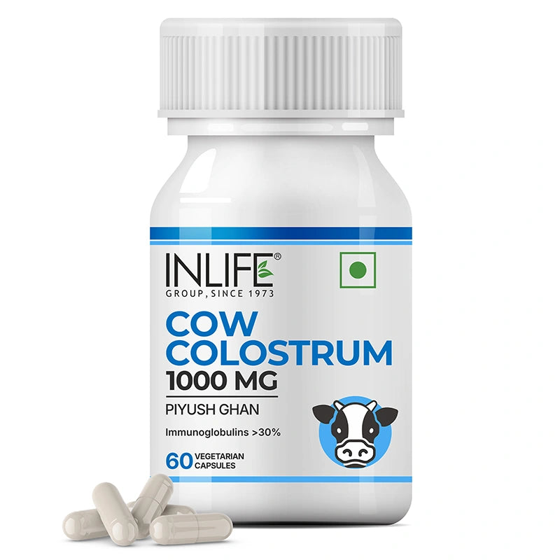 Inlife Cow Colostrum 1000 mg Veg. Capsules