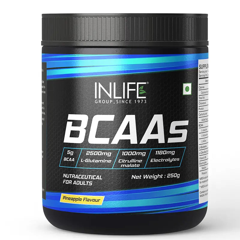 Inlife BCAA Pro Supplement| 250 gm powder