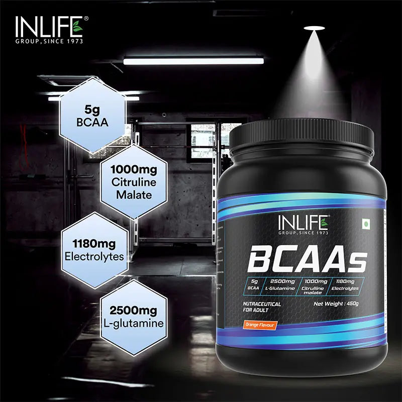 Inlife BCAA Pro Supplement| 250 gm powder