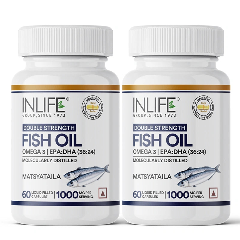 Inlife Fish Oil Double Strength Liquid Filled Capsules