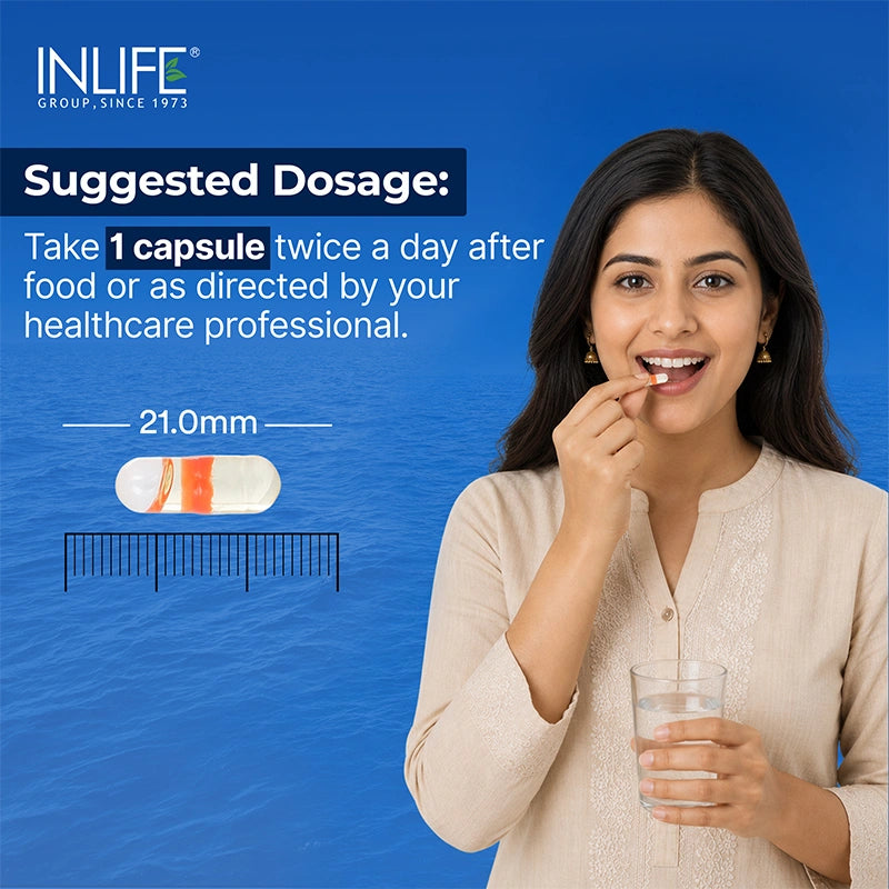 Inlife Fish Oil Double Strength Liquid Filled Capsules