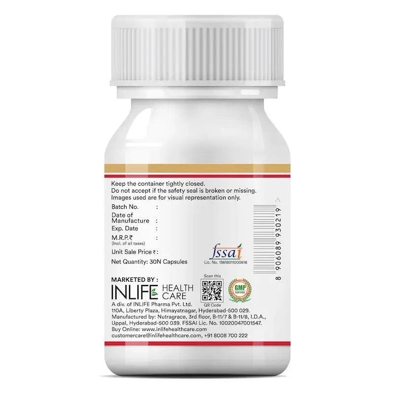 Inlife Fish Oil with CoQ10 Supplement| 60 Capsules