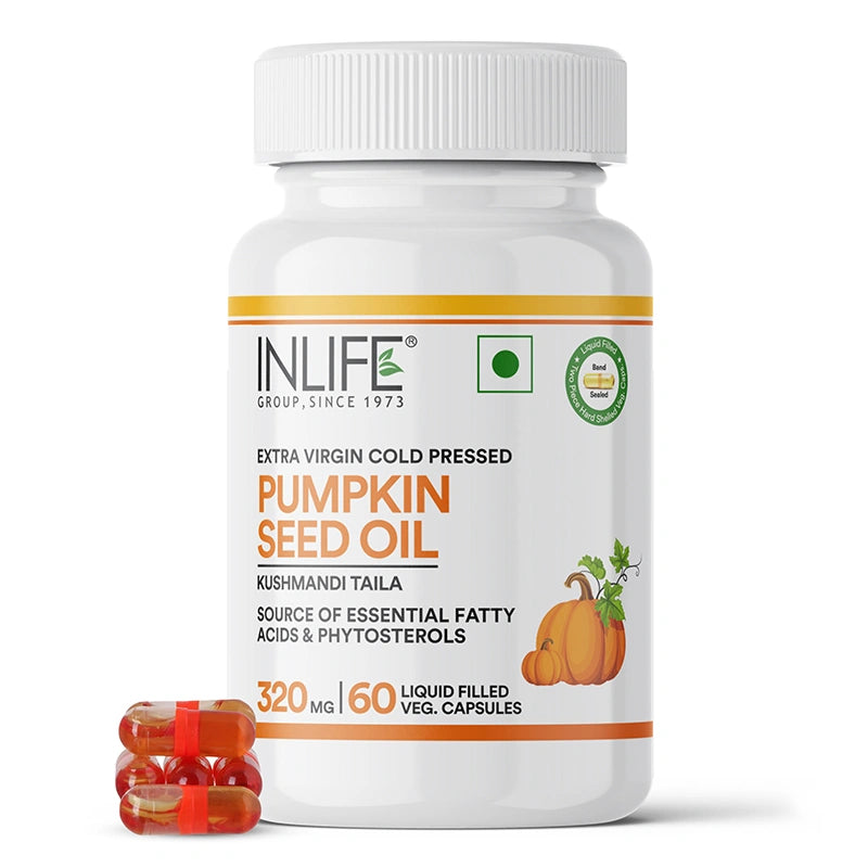 Inlife Pumpkin Seed Oil, Extra Virgin Cold Pressed Capsules