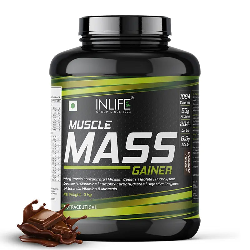 Inlife Muscle Mass Gainer Protein Powder Supplement