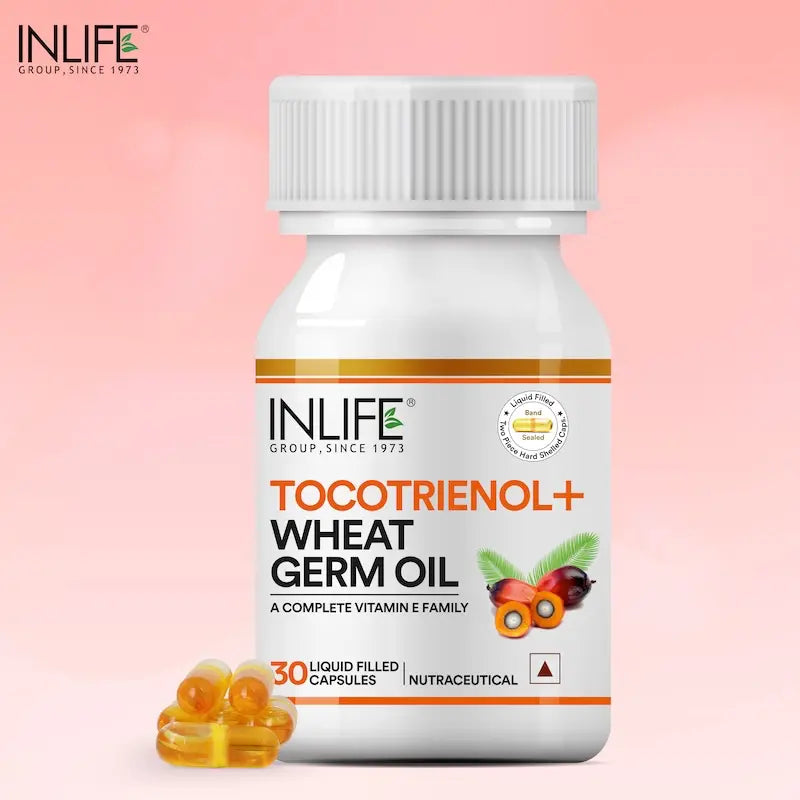 Inlife Tocotrienol Wheat Germ Oil Supplement (30 Capsules) - Vitamin E Family