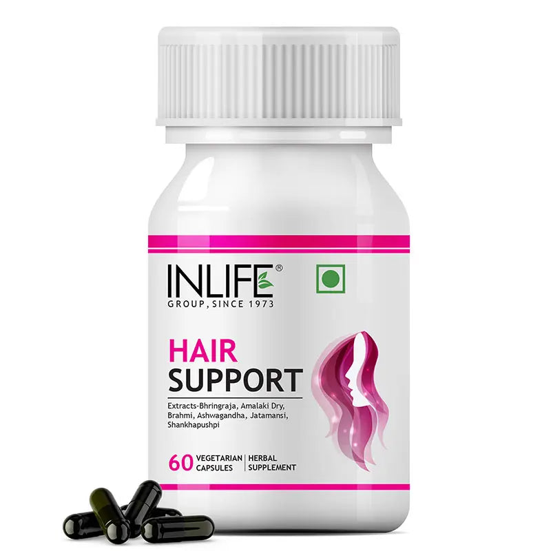 Inlife  Hair Support Supplement | 60 Vegetarian Capsules