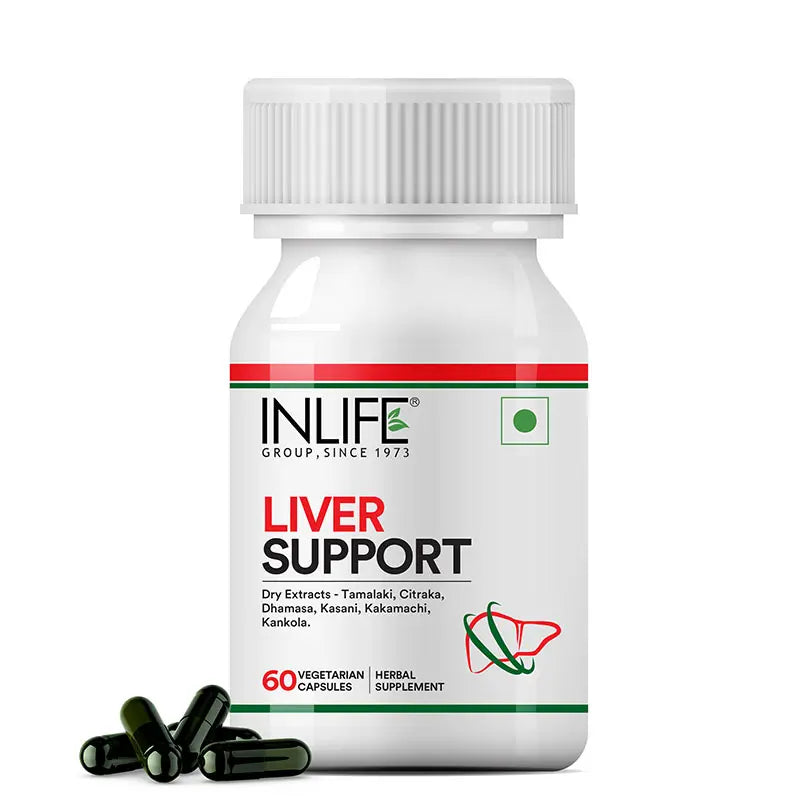 Inlife Liver Support Supplement | 60 Vegetarian Capsules