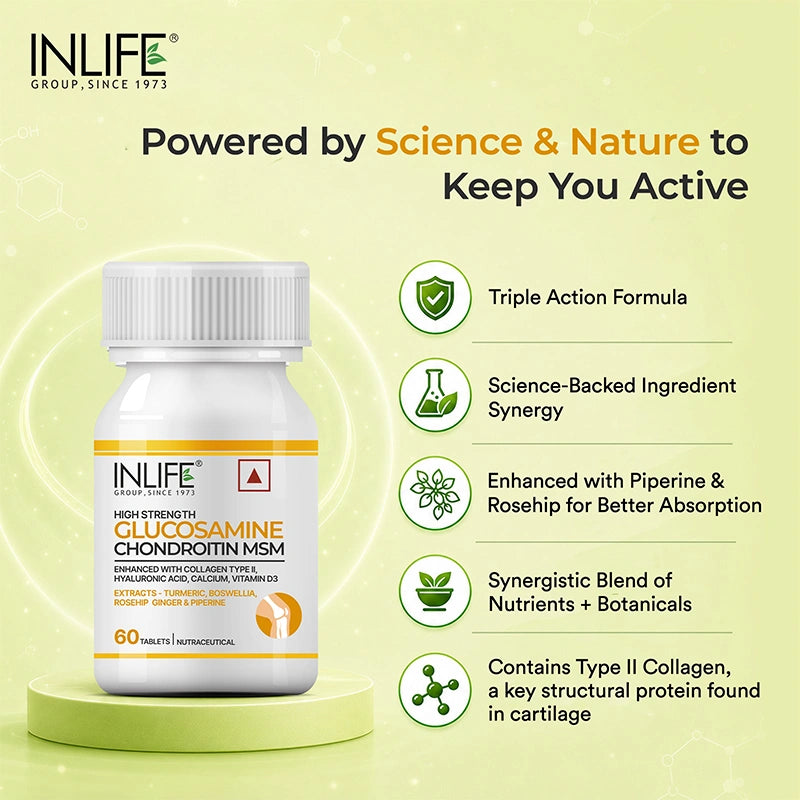 Inlife Glucosamine Chondroitin MSM Tablets