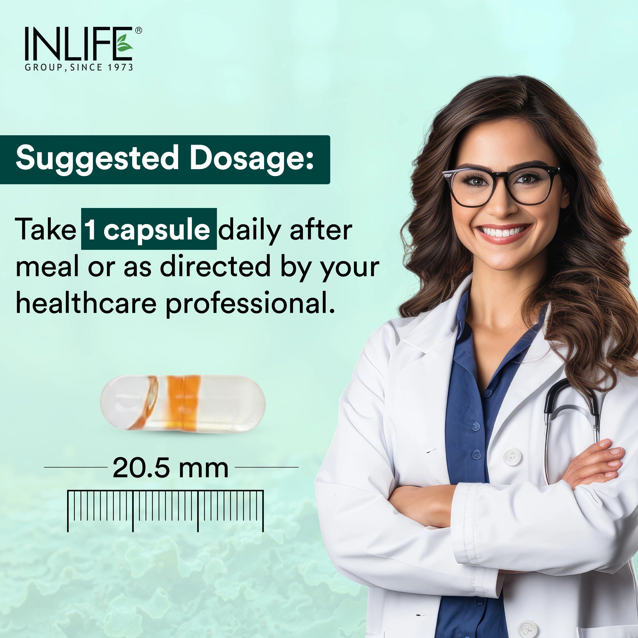 Inlife Plant Based Vitamin D3 K2 Supplement, Lichen Source, 600 IU | Veg. Capsules