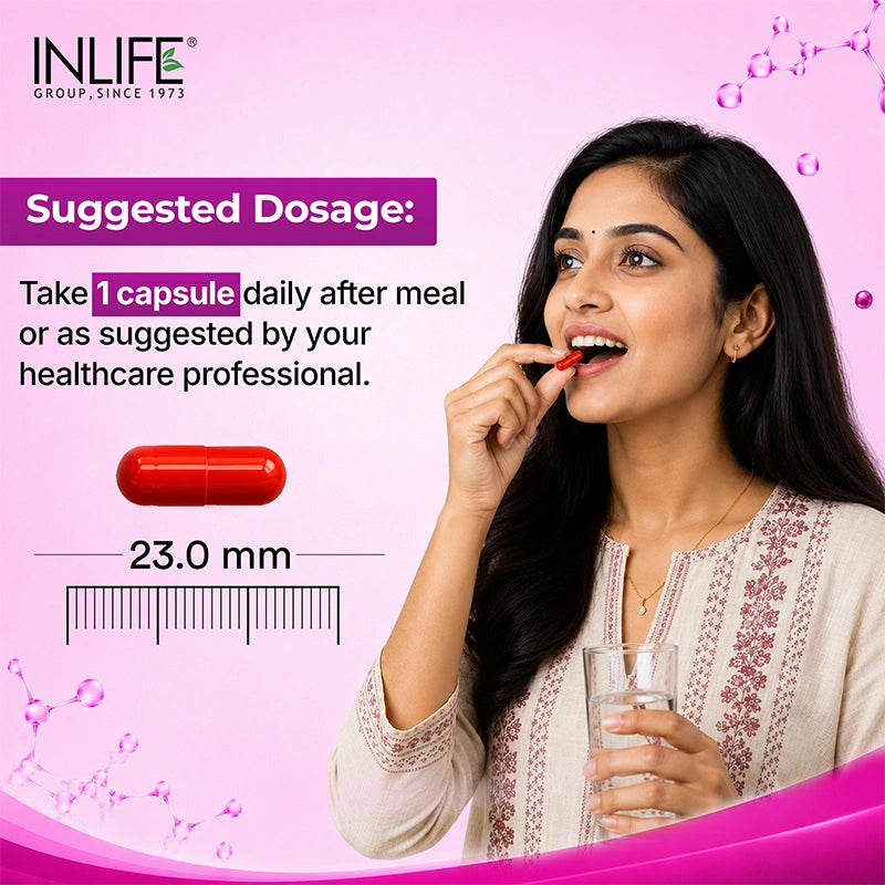 Inlife Alpha Lipoic Acid 120 Capsules Suggested Usage.Image